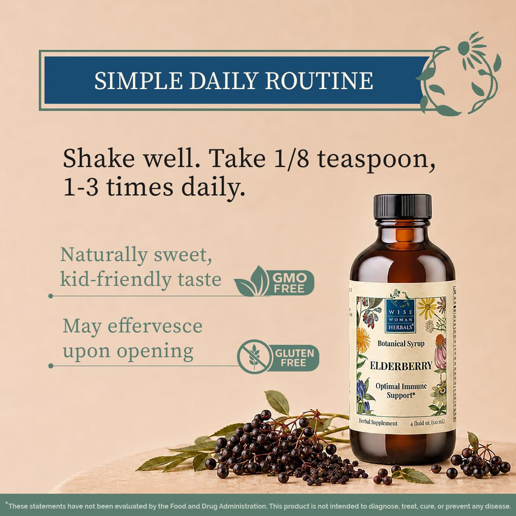 Wise Woman Herbals Elderberry Syrup Immunity Support - 4 Fl Oz - image 4