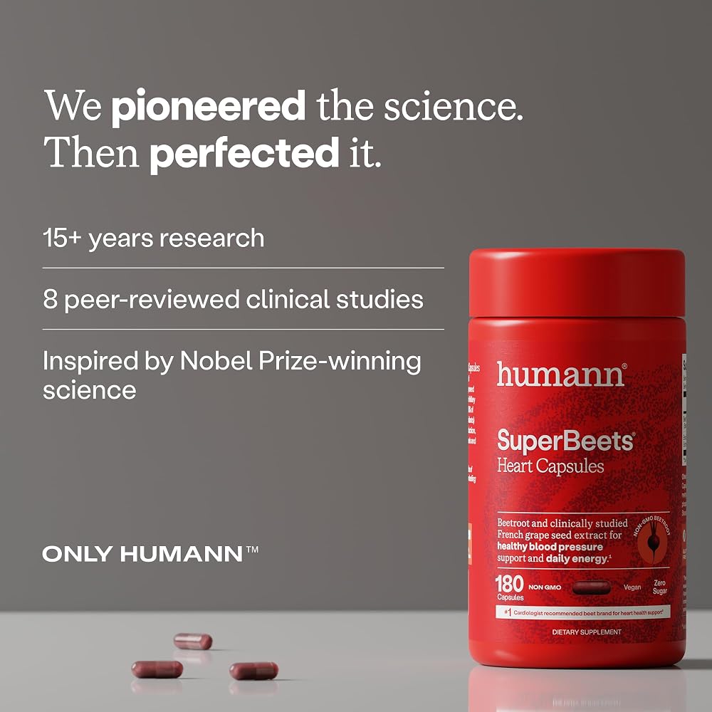 Humann SuperBeets Beet Root Capsules 1000mg - 180 Capsules - image 7