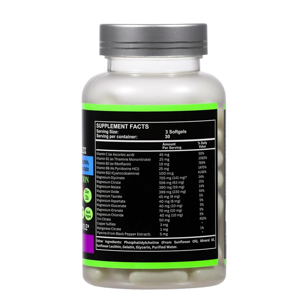 Nikoni Phospholipid Magnesium Complex 2500mg (9 Magnesium Salts