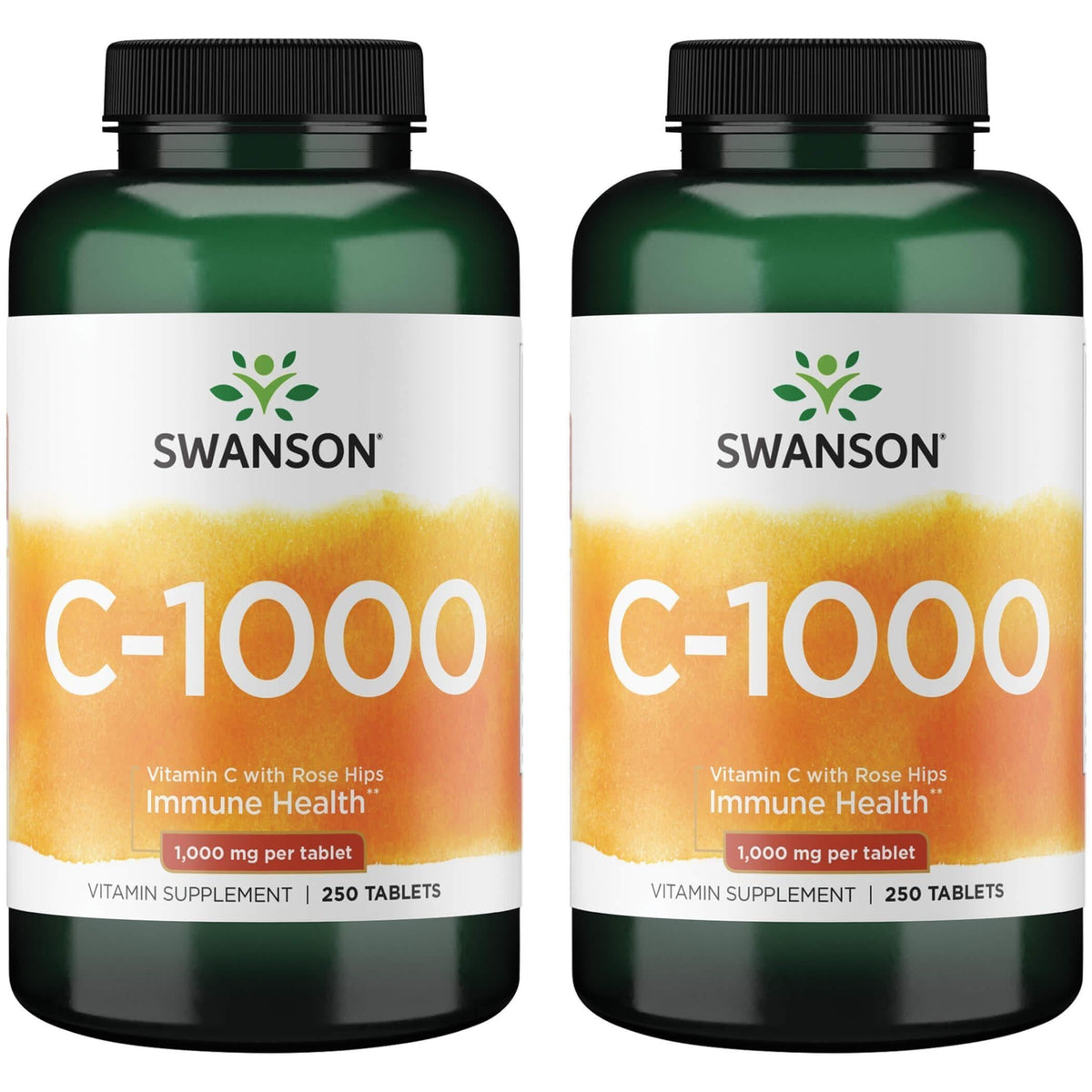 Swanson Vitamin C with Rose Hips 1000 mg - 500 Tablets