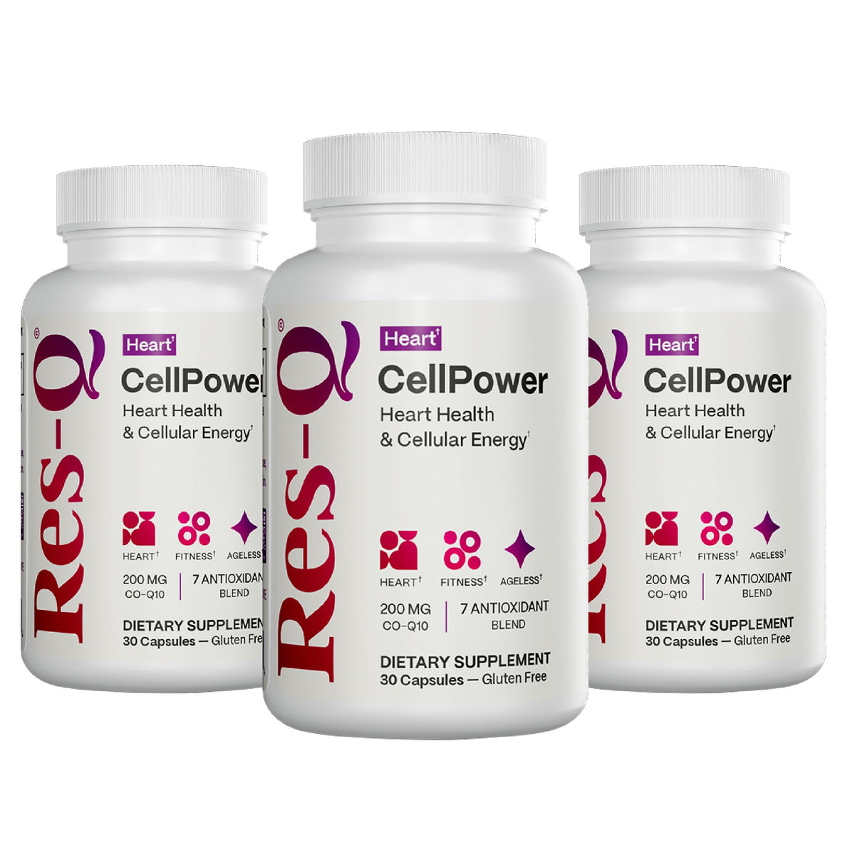 Res-Q CellPower CoQ10 with Antioxidants - 90 Capsules