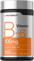 Horbäach Vitamin B6 100mg - 120 Tablets