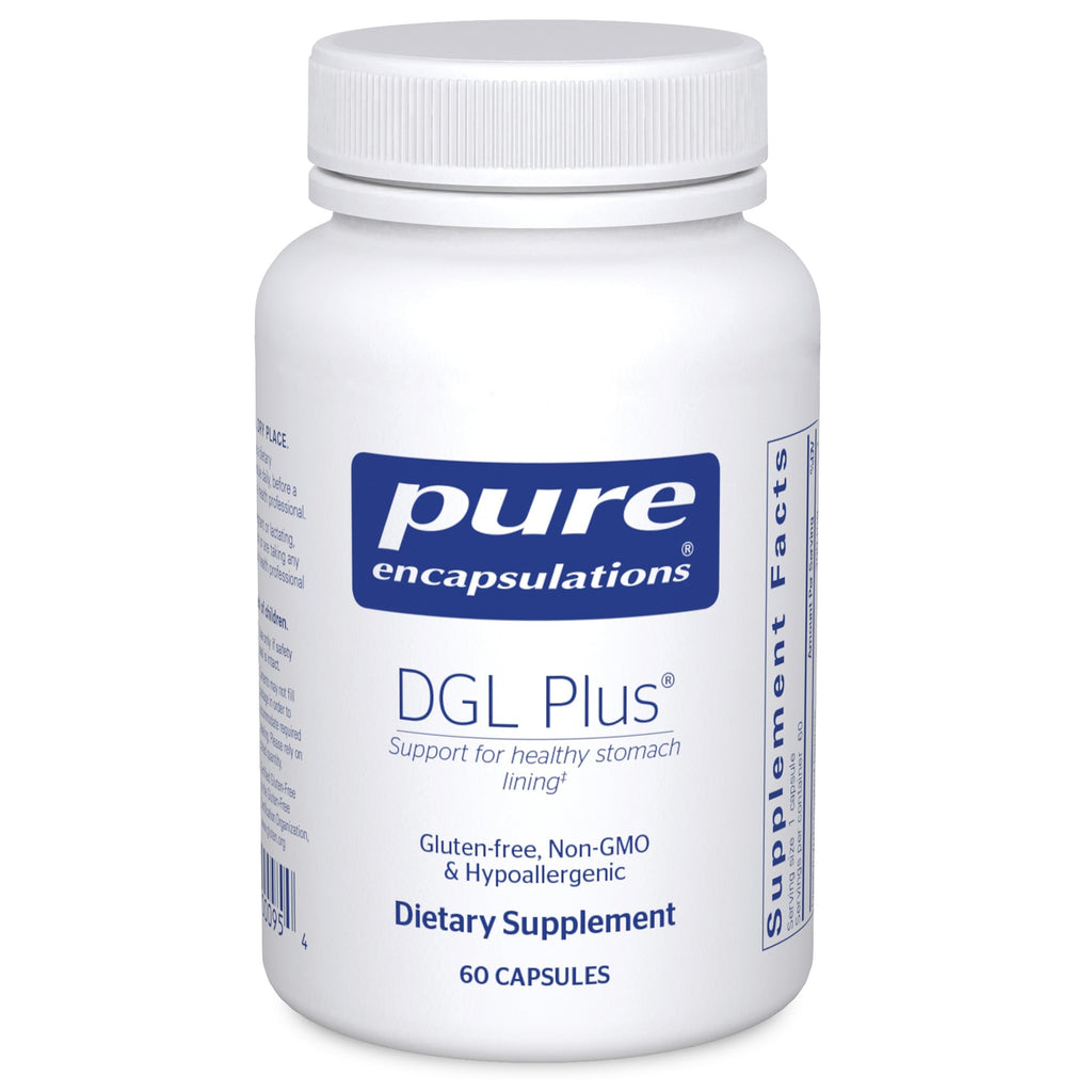 Pure Encapsulations DGL Plus Digestive Support - 60 Capsules