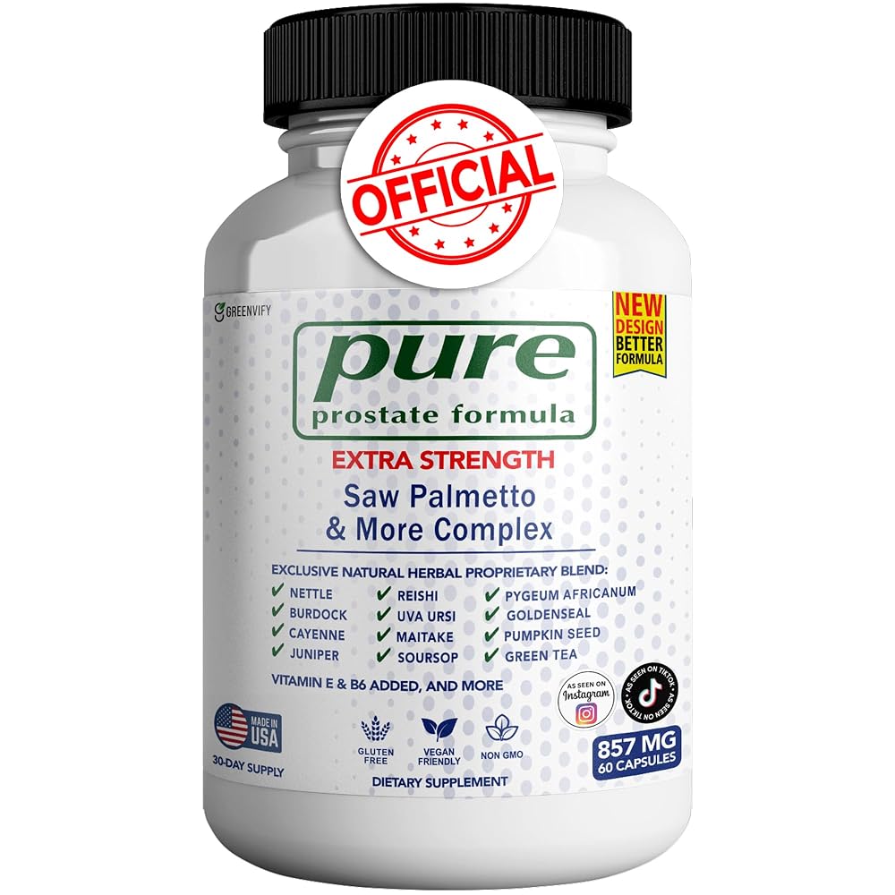 GREENVIFY Pure Prostate Formula Saw Palmetto & More Complex 857 mg