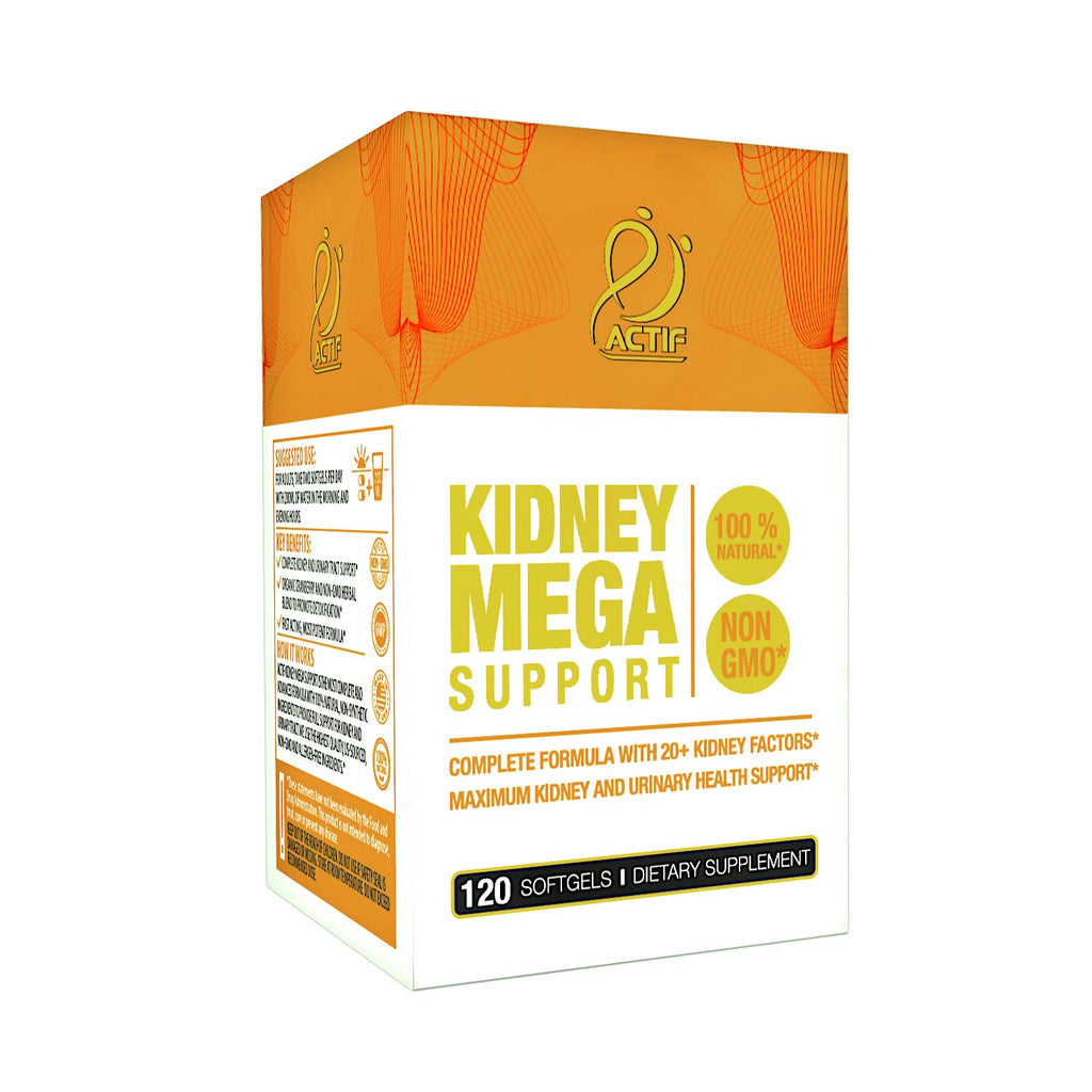 ACTIF Kidney Mega Support with 10+ Factors - 120 Softgels - image 3
