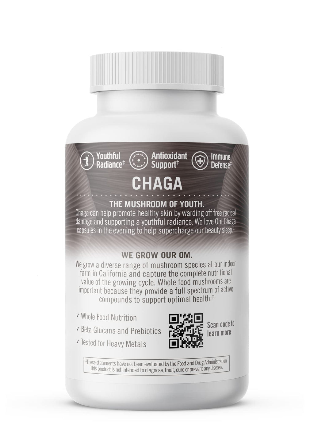 OM Mushroom Superfood Chaga Mushroom Capsules Immune Support - 90 Count - image 10