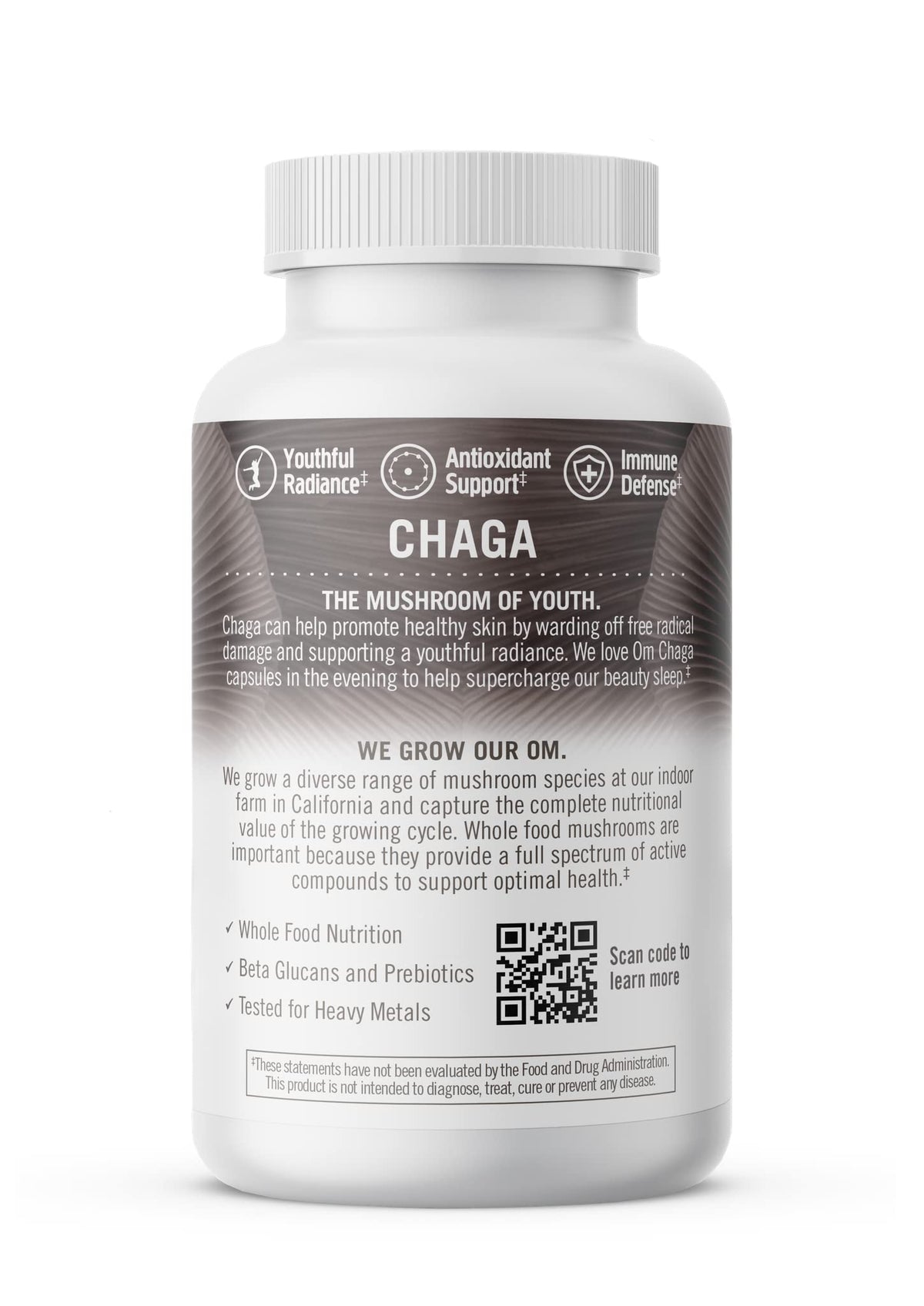 OM Mushroom Superfood Chaga Mushroom Capsules Immune Support - 90 Count - image 10