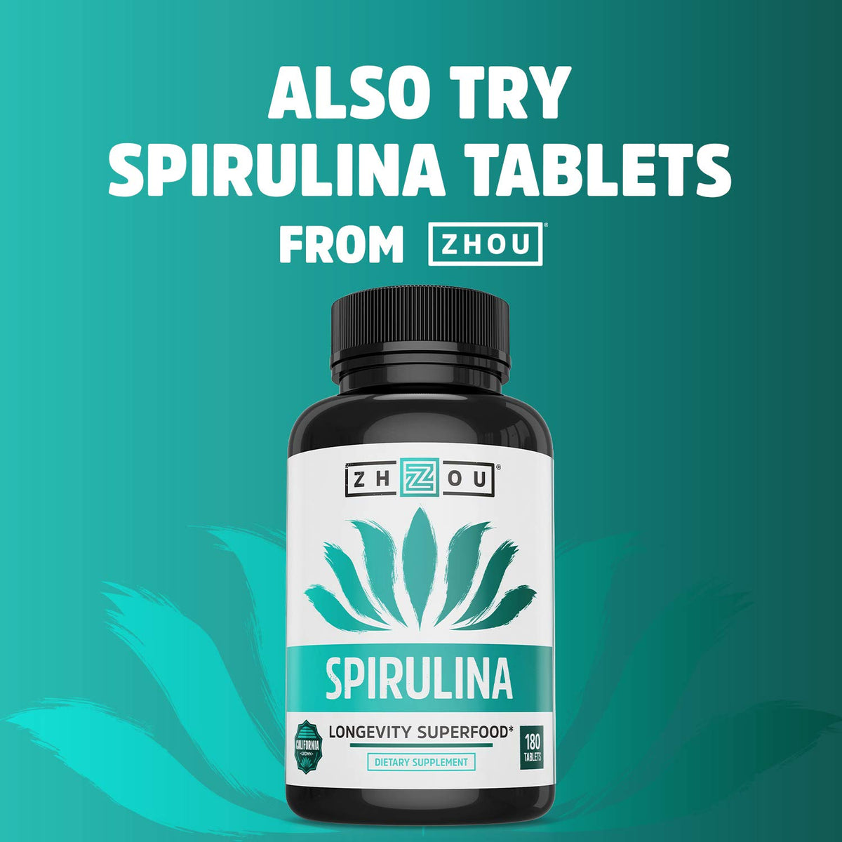 ZHOU Spirulina Powder Drink Mix for Smoothies - 6 oz - image 5