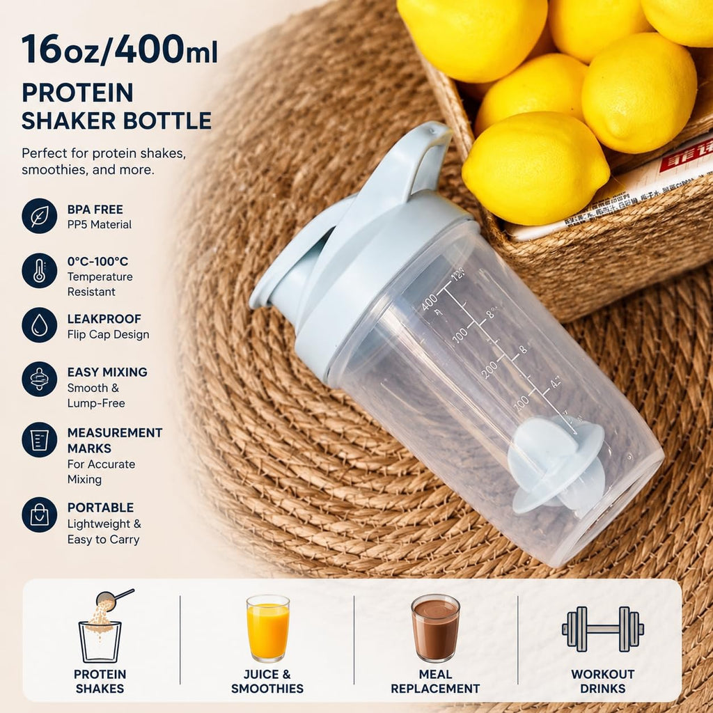 ChezMax Shaker Bottle for Protein Powder (BPA free)