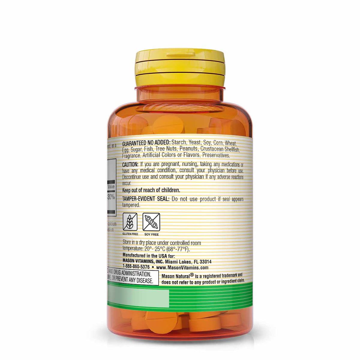 MASON NATURAL Folic Acid 800 mcg Prenatal Support - 300 Tablets - image 3