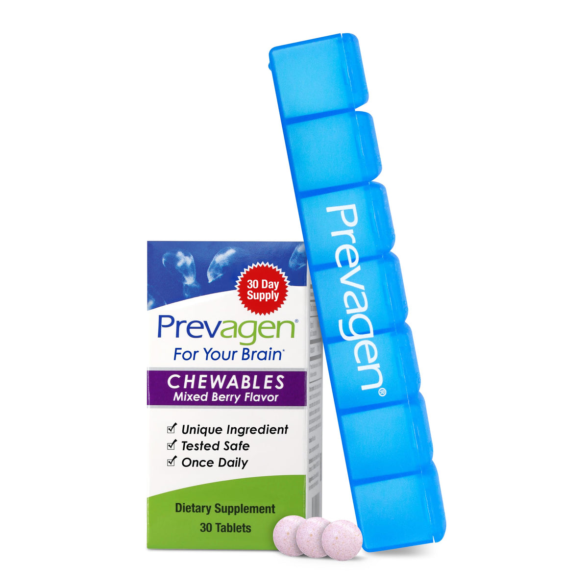 Prevagen Regular Strength Mixed Berry Brain Chewables - 30 Count