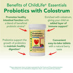 ChildLife Essentials ChildBiotics with Colostrum Probiotics - 92 Tablets - image 5