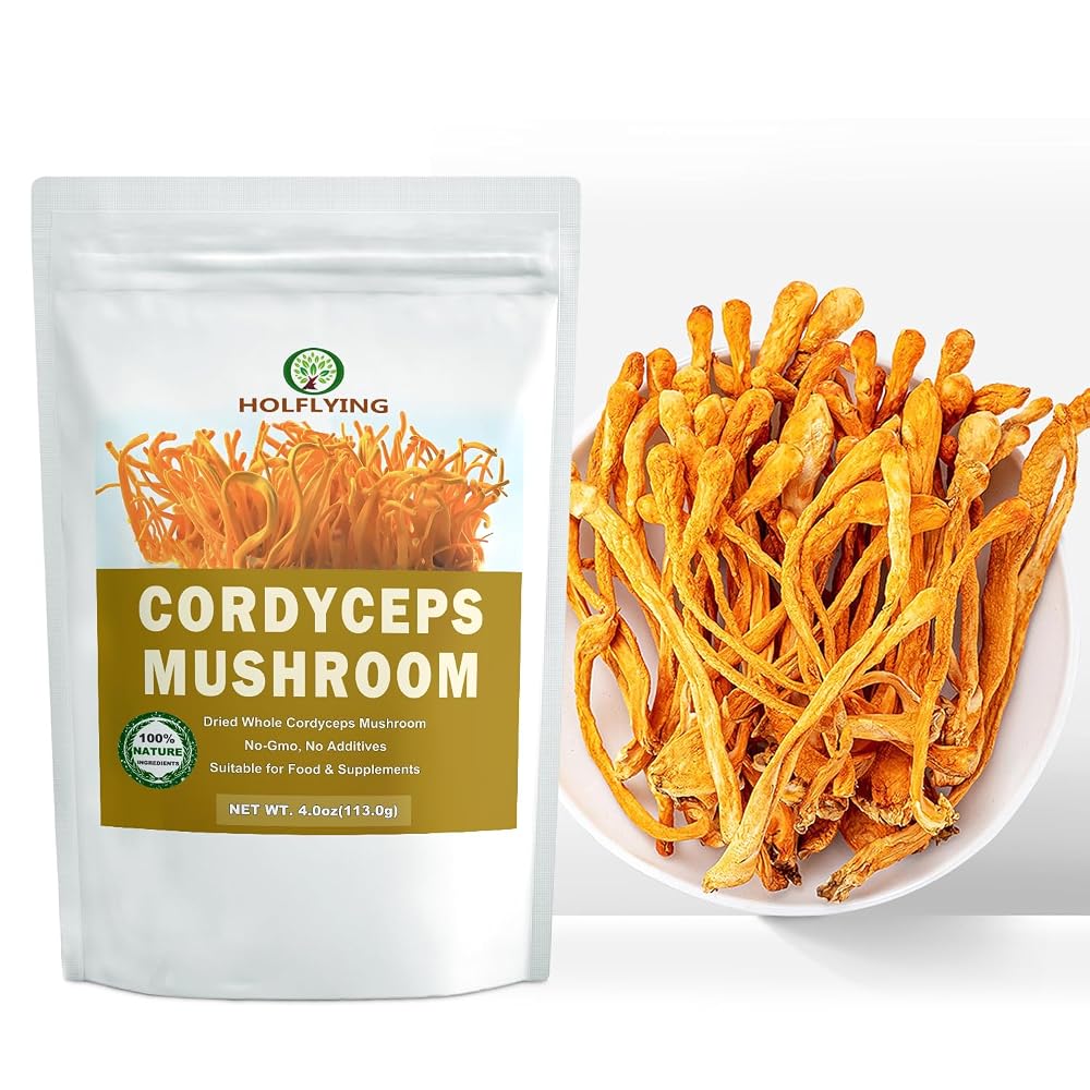 HOLFLYING Dried Whole Cordyceps Mushroom - 4 oz - image 2