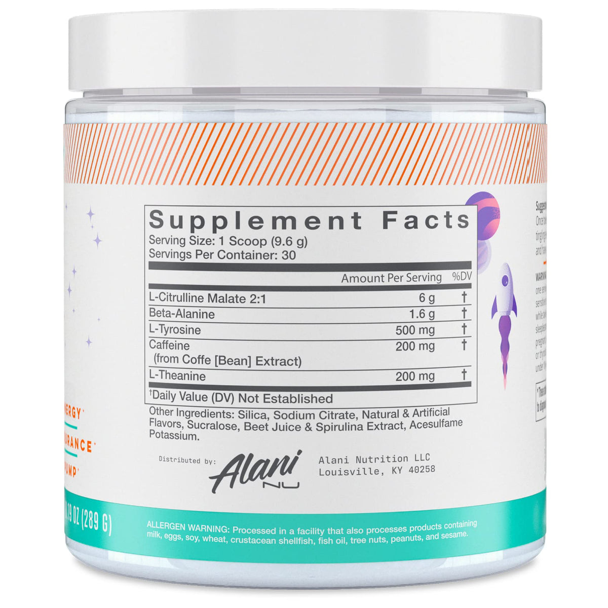 Alani Nu Pre-Workout Powder Galaxy Lemonade - 30 Servings - image 2
