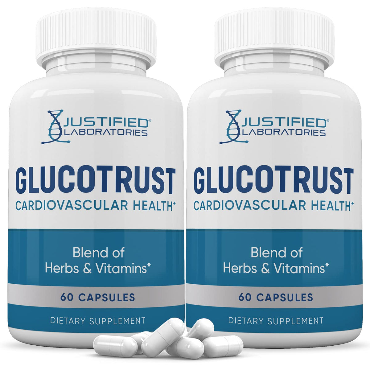 Justified Laboratories Glucotrust Advanced Formula 688MG - 120 Capsules