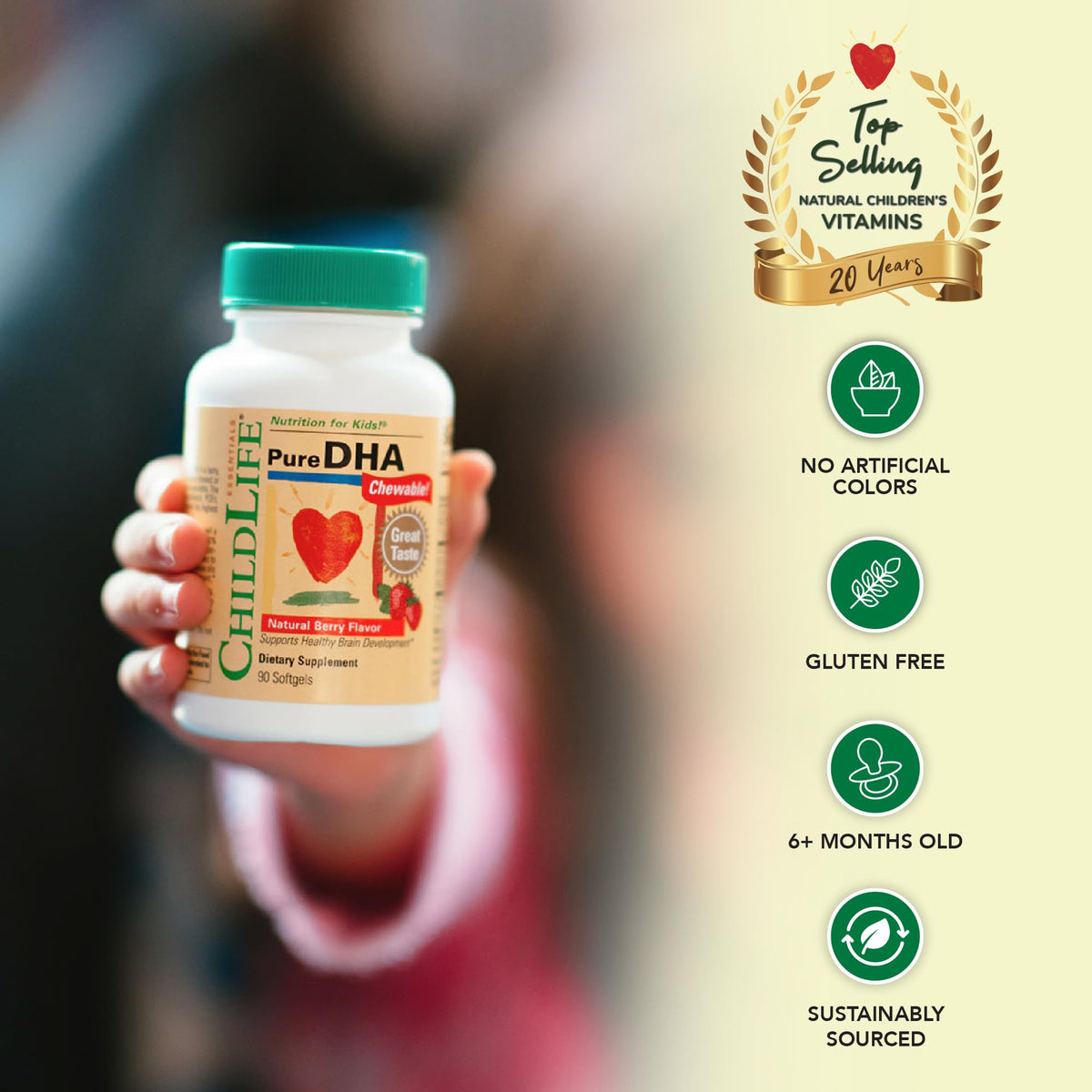 ChildLife Essentials Pure DHA for Kids, Berry - 90 Softgels - image 4