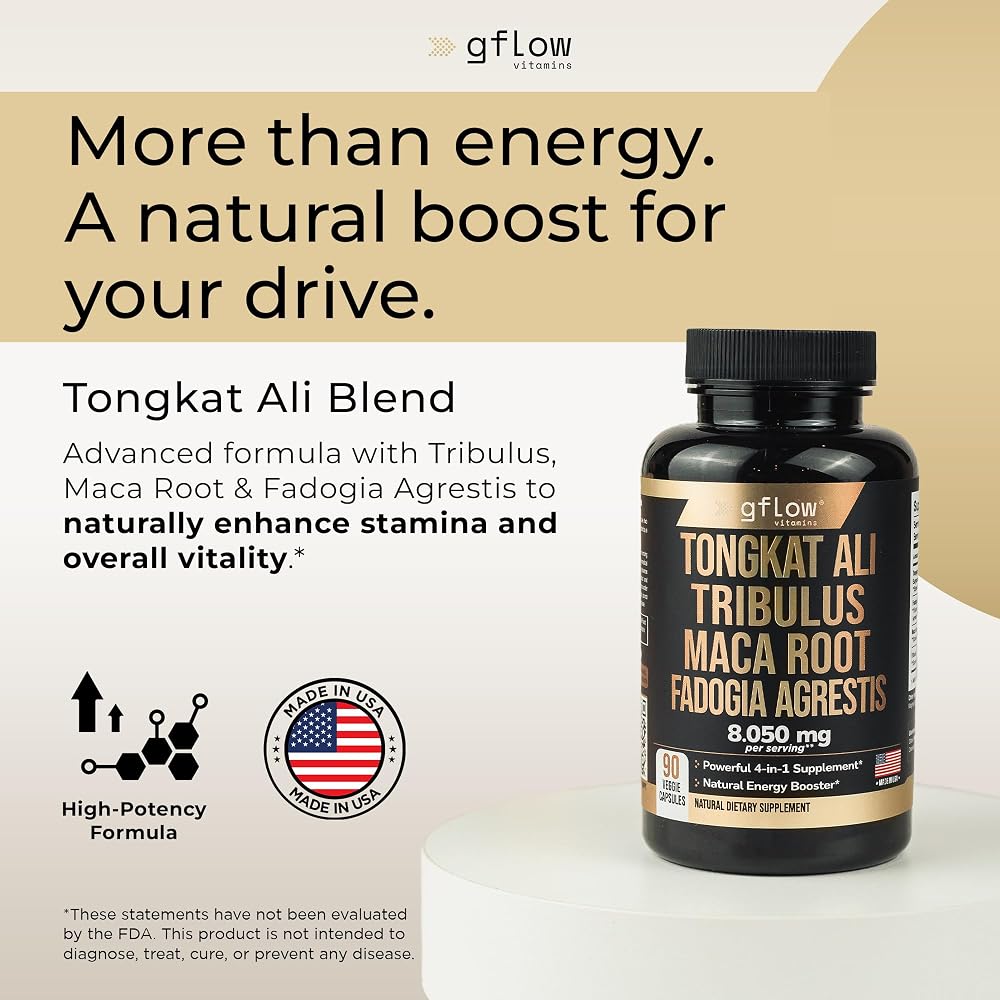 gflow vitamins Tongkat Ali Extra Strength - 90 Capsules - image 2