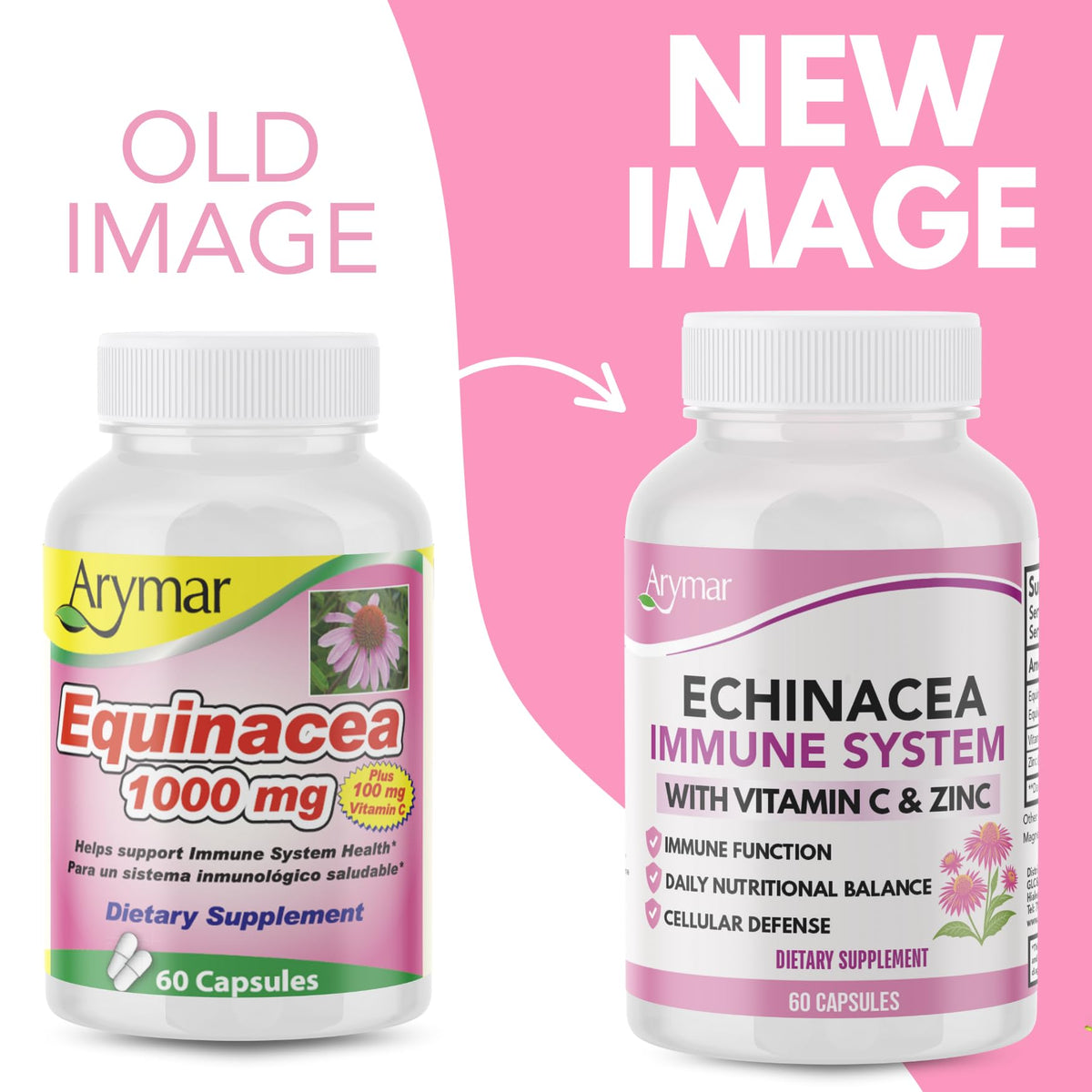 Arymar Echinacea 1000 mg with Vitamin C - 60 Capsules - image 8