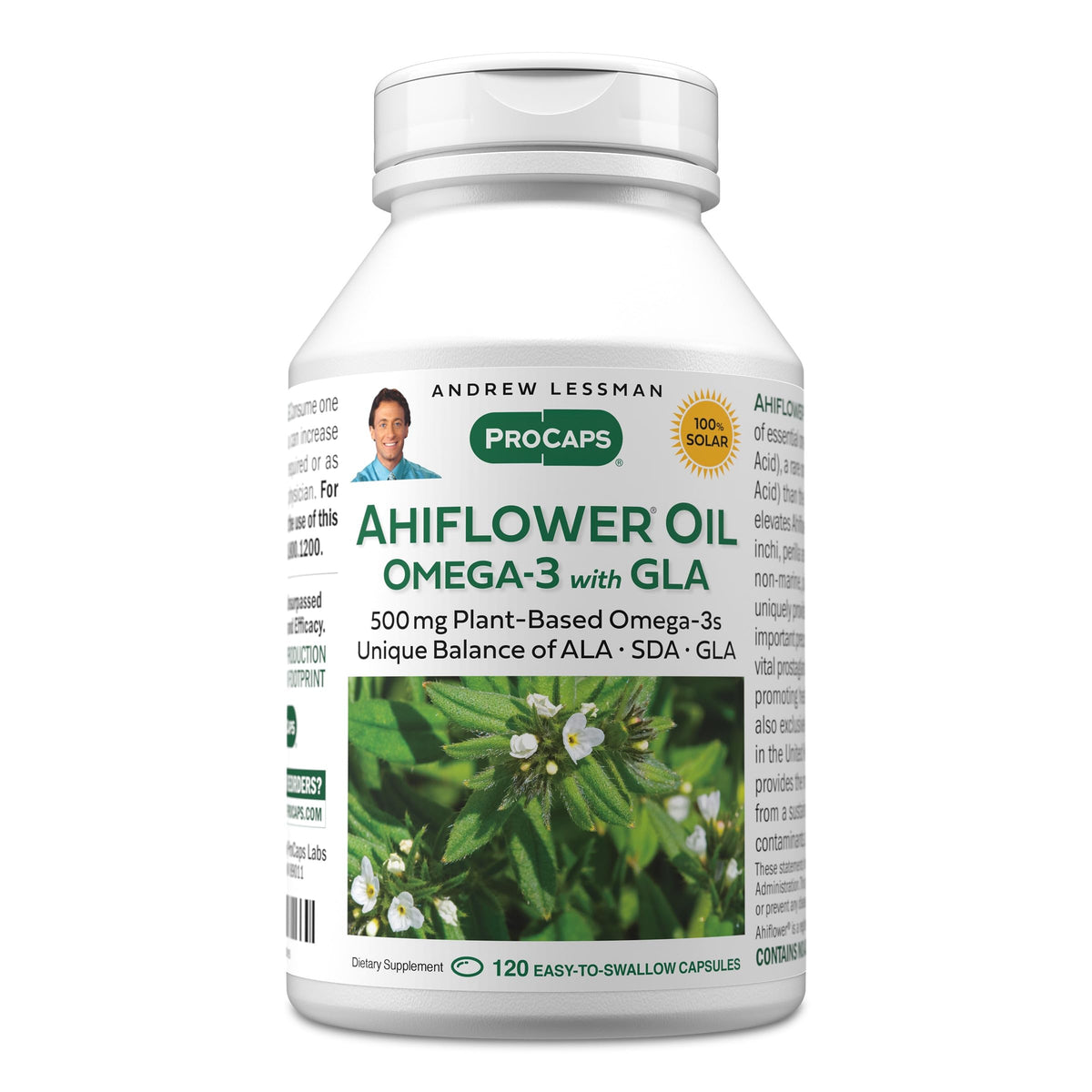 ANDREW LESSMAN Ahiflower Omega-3 - Softgels - Uniquely Balanced