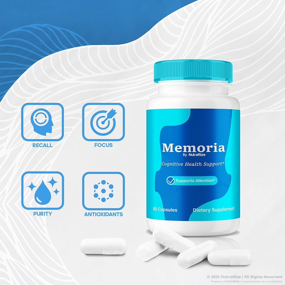 NutraRize Memoria Capsules Memory & Focus Support - 120 Capsules - image 5