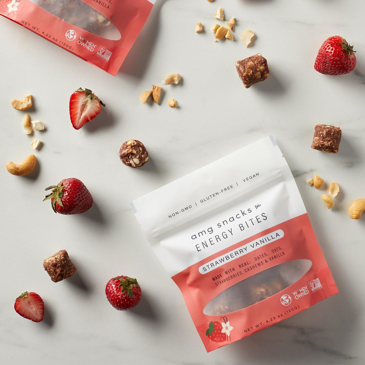 AMG Snacks Strawberry Vanilla Energy Bites - Pack of 3 - image 4