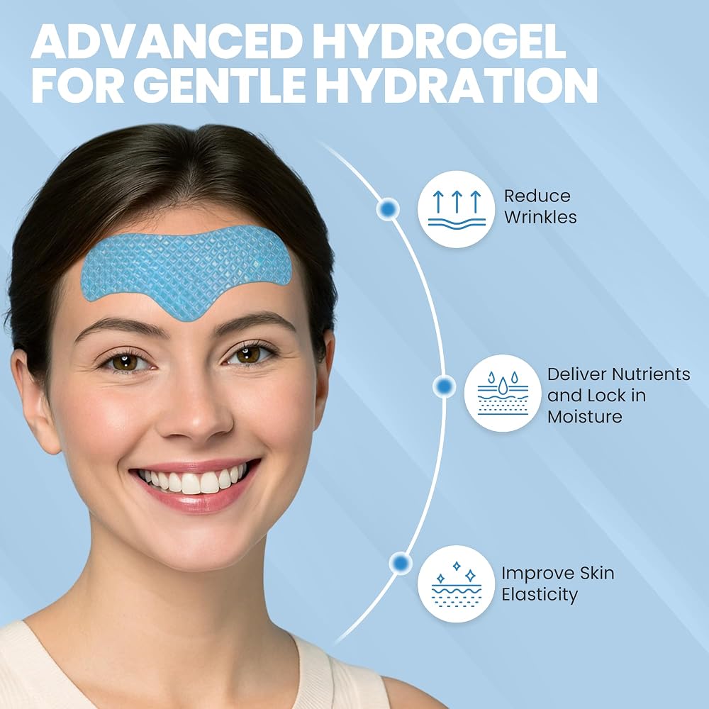Briteglo Forehead Wrinkle Patches with Collagen & Hyaluronic Acid - 14 Patches - image 7