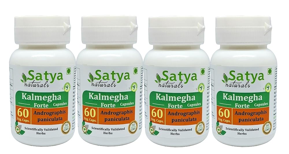 Satya Naturals Kalmegha Forte Capsules 500 mg. 60 Veg. Capsule