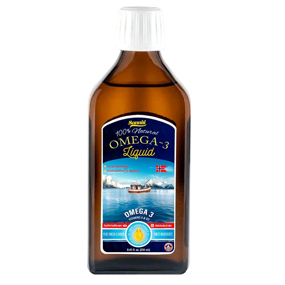 Sanniti Omega-3 Liquid with Vitamins A & D3 - 8.45 fl. oz