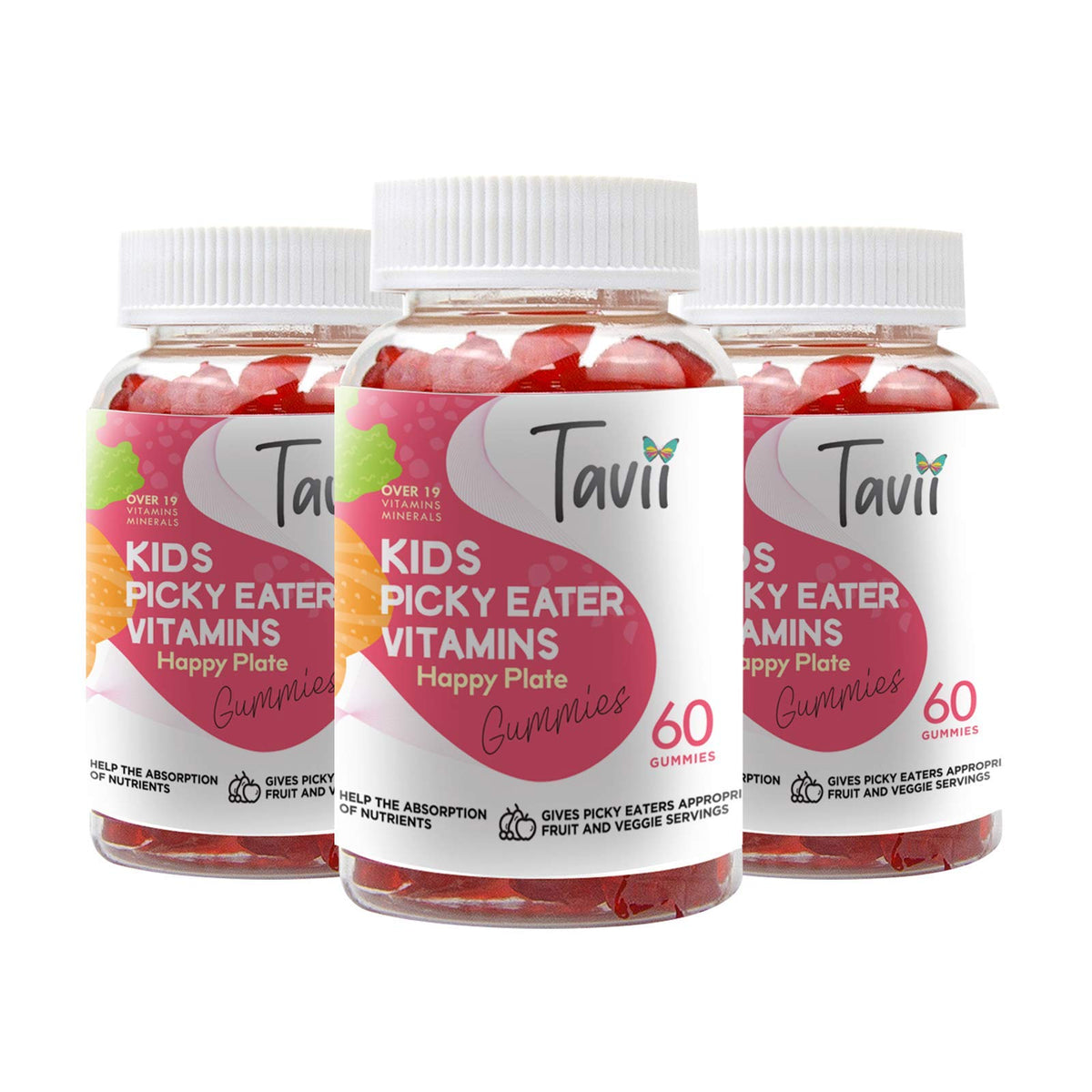 2020Mobility Tavii Picky Eater Multivitamin Gummies for Kids - 60 Count - image 3