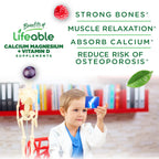 Lifeable Kids Calcium Magnesium Zinc Gummies with Vitamin D3 - 90 Gummies - image 3