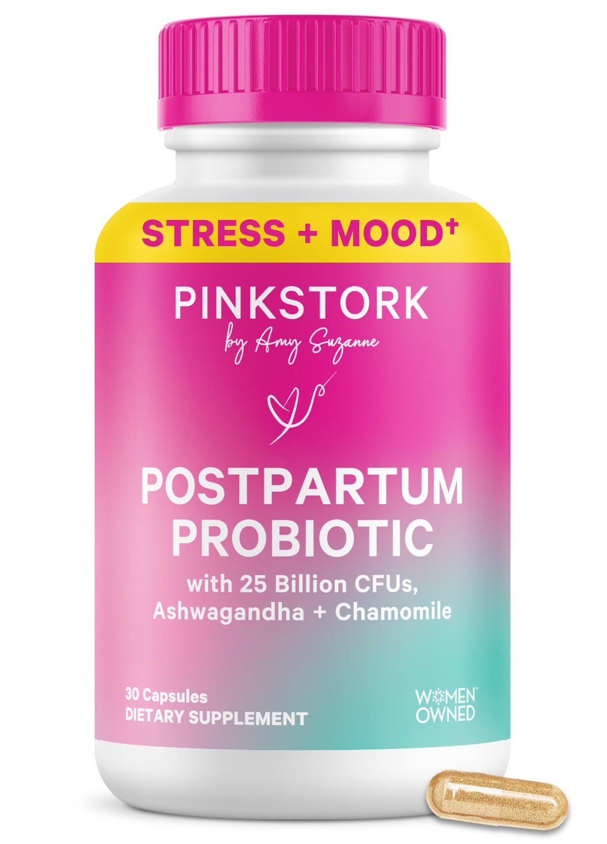 Pink Stork Postnatal Probiotics for Women - 30 Capsules