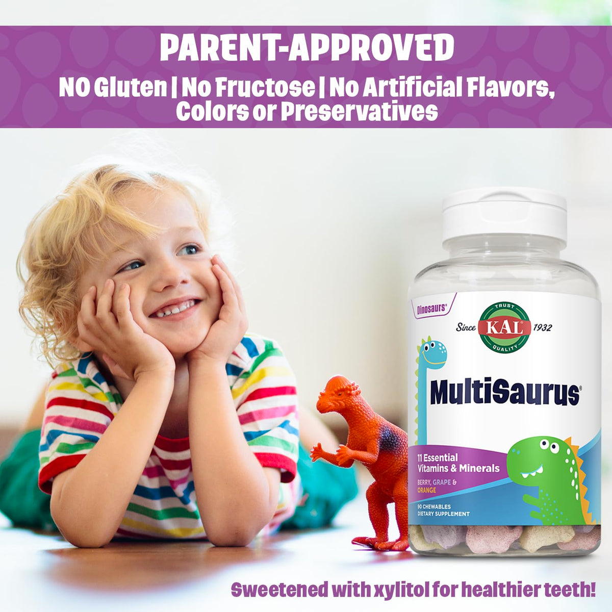 KAL Multisaurus Berry Grape Orange