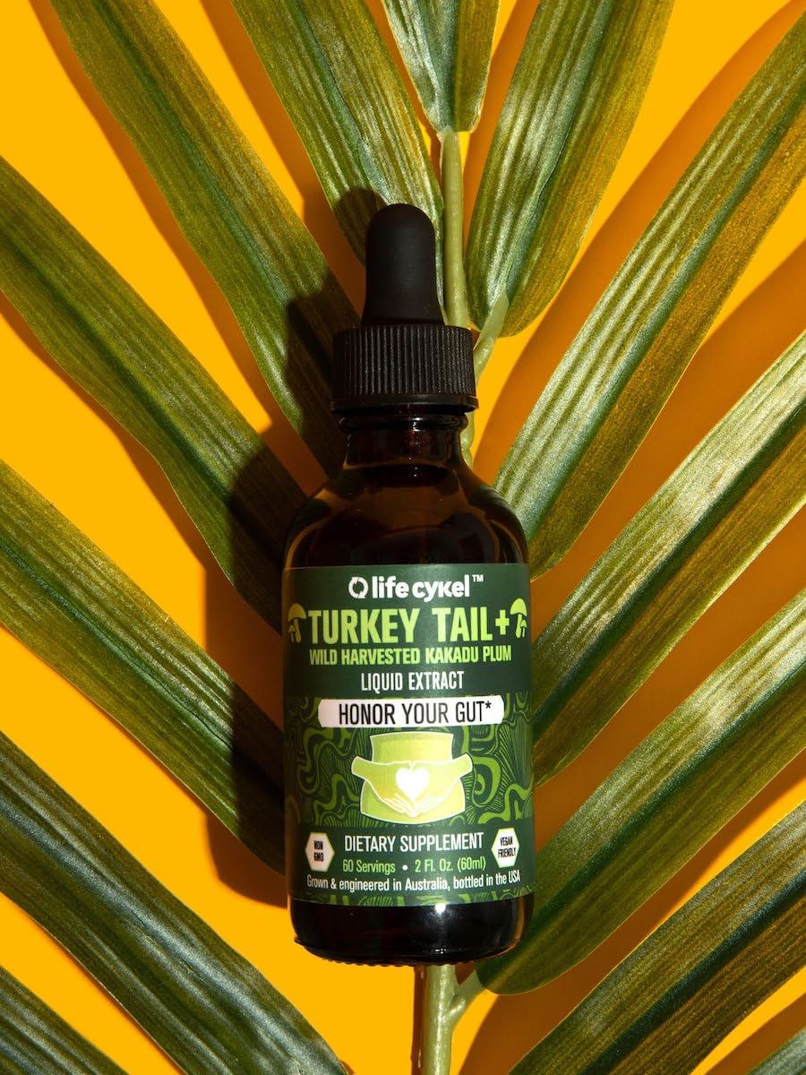 Life Cykel Turkey Tail Mushroom Liquid Extract Immune Support - 2 Fl Oz - image 3