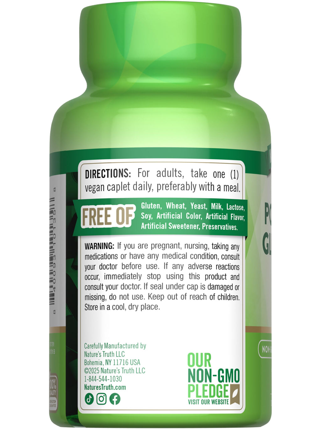 Nature's Truth Potassium Gluconate 595mg - 100 Caplets - image 7