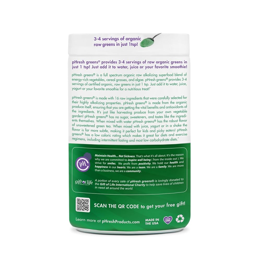 pHresh greens Raw Organic Alkalizing Superfood - image 3