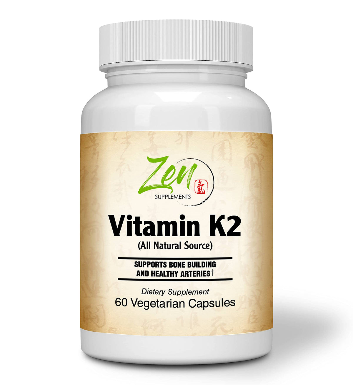 Zen Supplements Vitamin K2 45mcg MK-7 Bone & Heart Support
