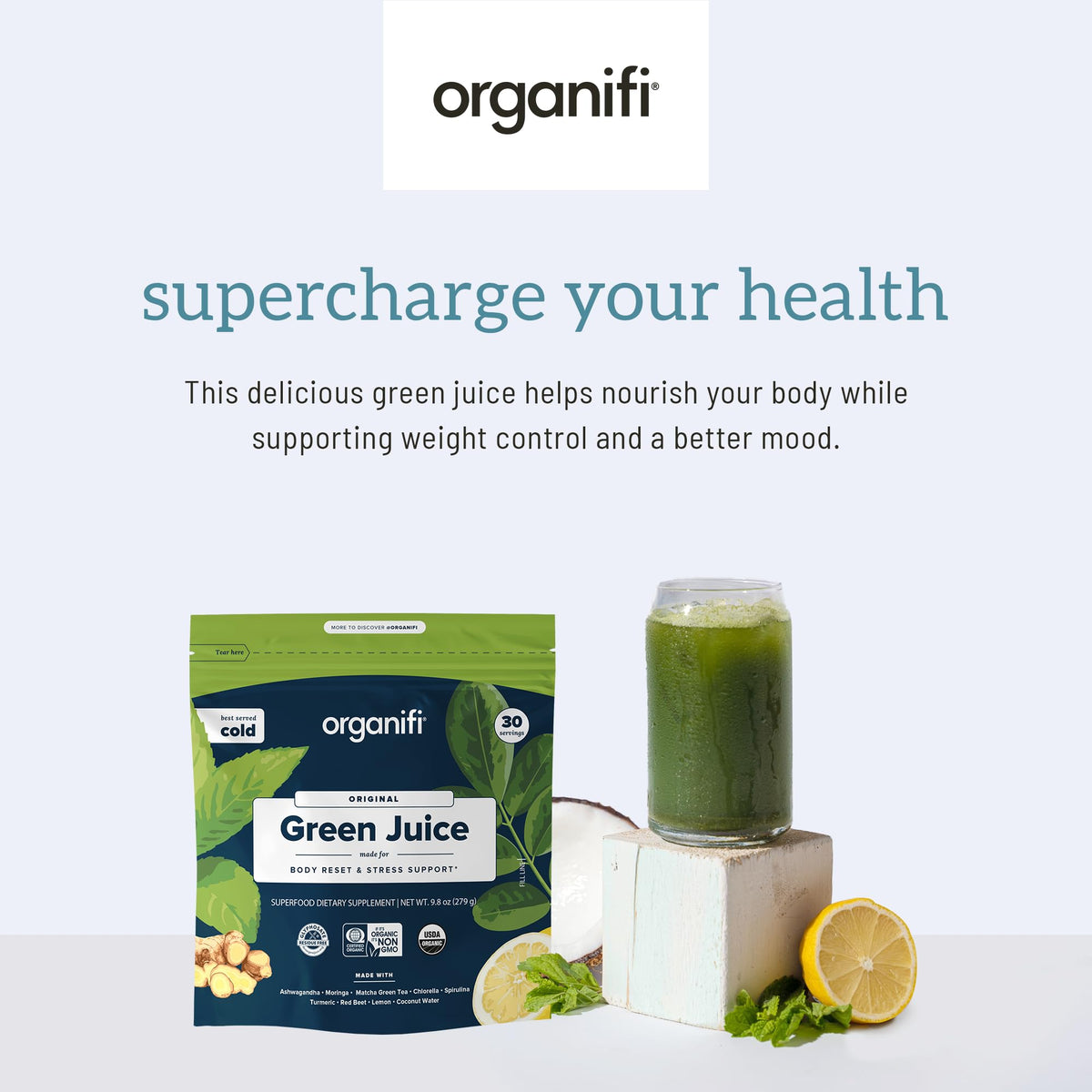 Organifi Green Juice Powder for Energy & Wellness - 3 Pack - image 4