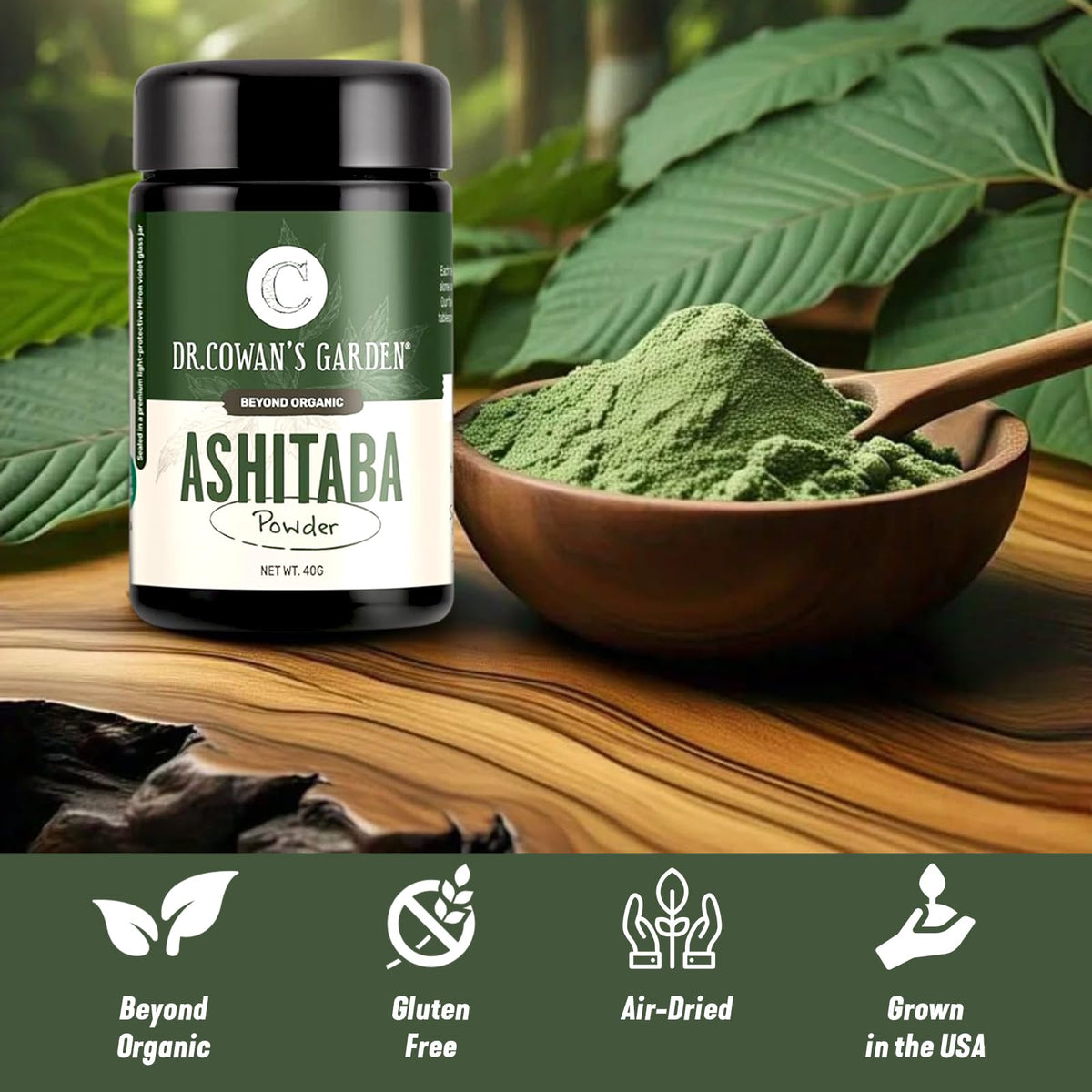 Dr. Cowan's Garden Ashitaba Powder - 40g - image 7