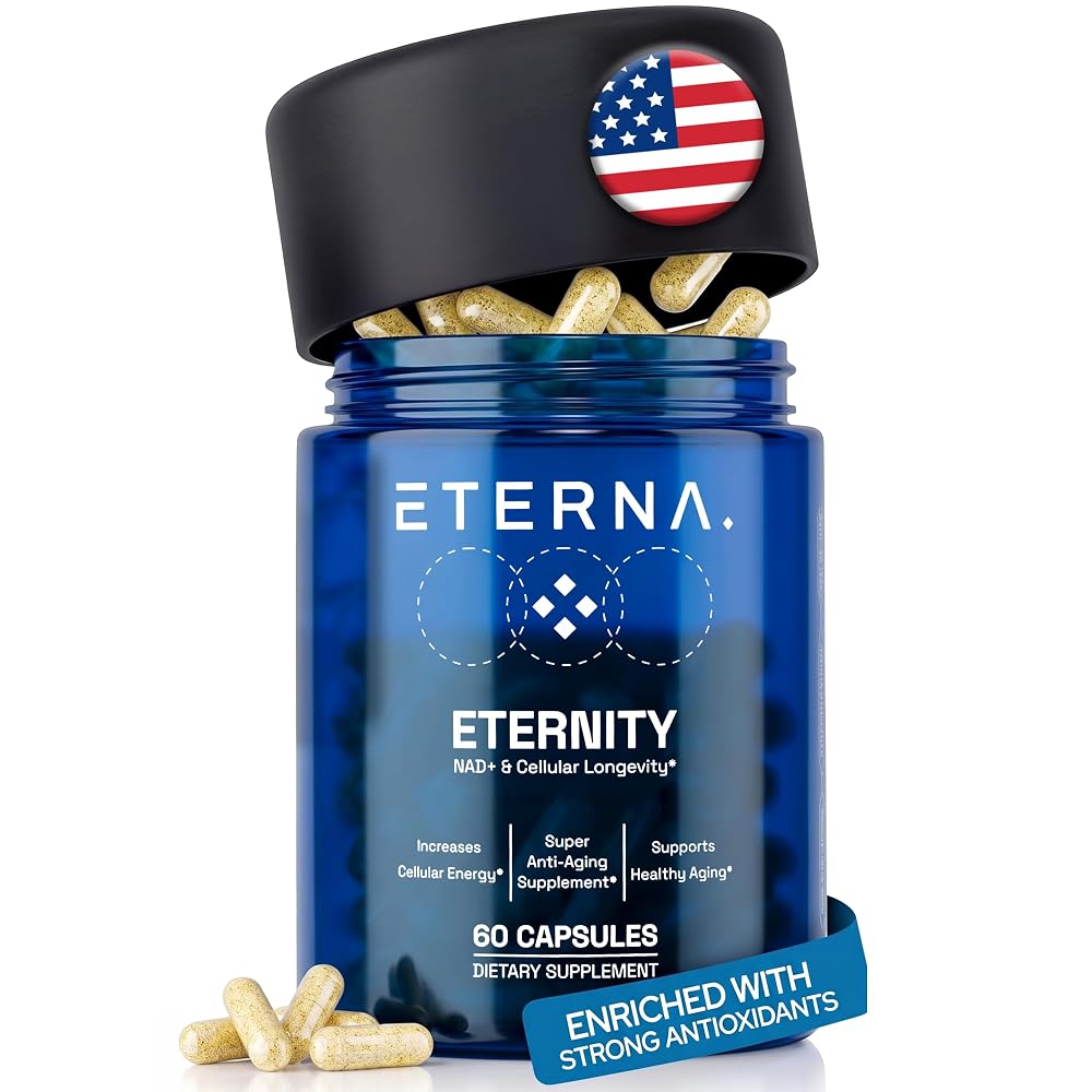 Eterna Eternity NAD+ Resveratrol Supplement - 60 Capsules