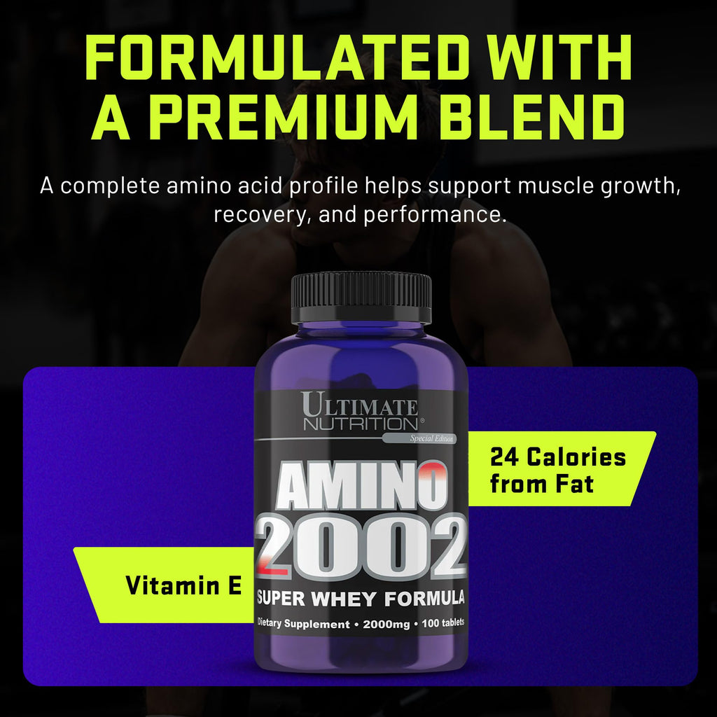 Ultimate Nutrition Amino 2002 Super Whey Formula, Amino Acid Tablets