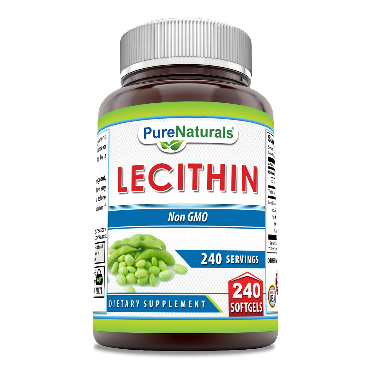 Pure Naturals Lecithin 1200 mg Softgels - 240 Count
