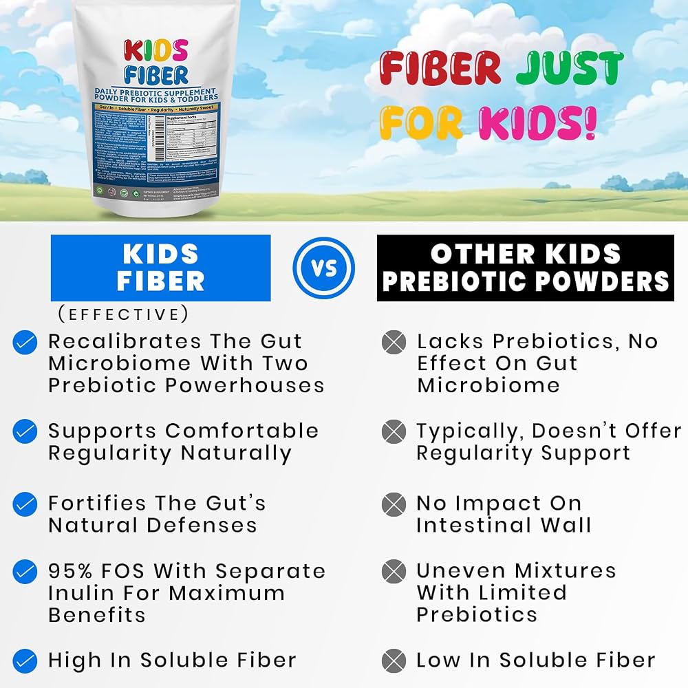 Kidney Restore Kids Fiber Powder for Regularity - 60 Servings - image 3