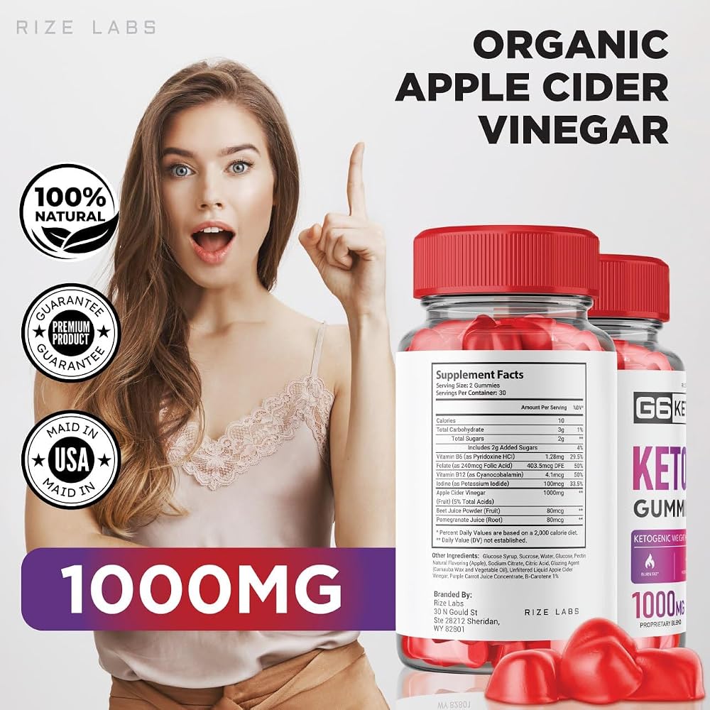 rize labs G6 Keto ACV Gummies Weight Loss Support - 120 Gummies - image 5