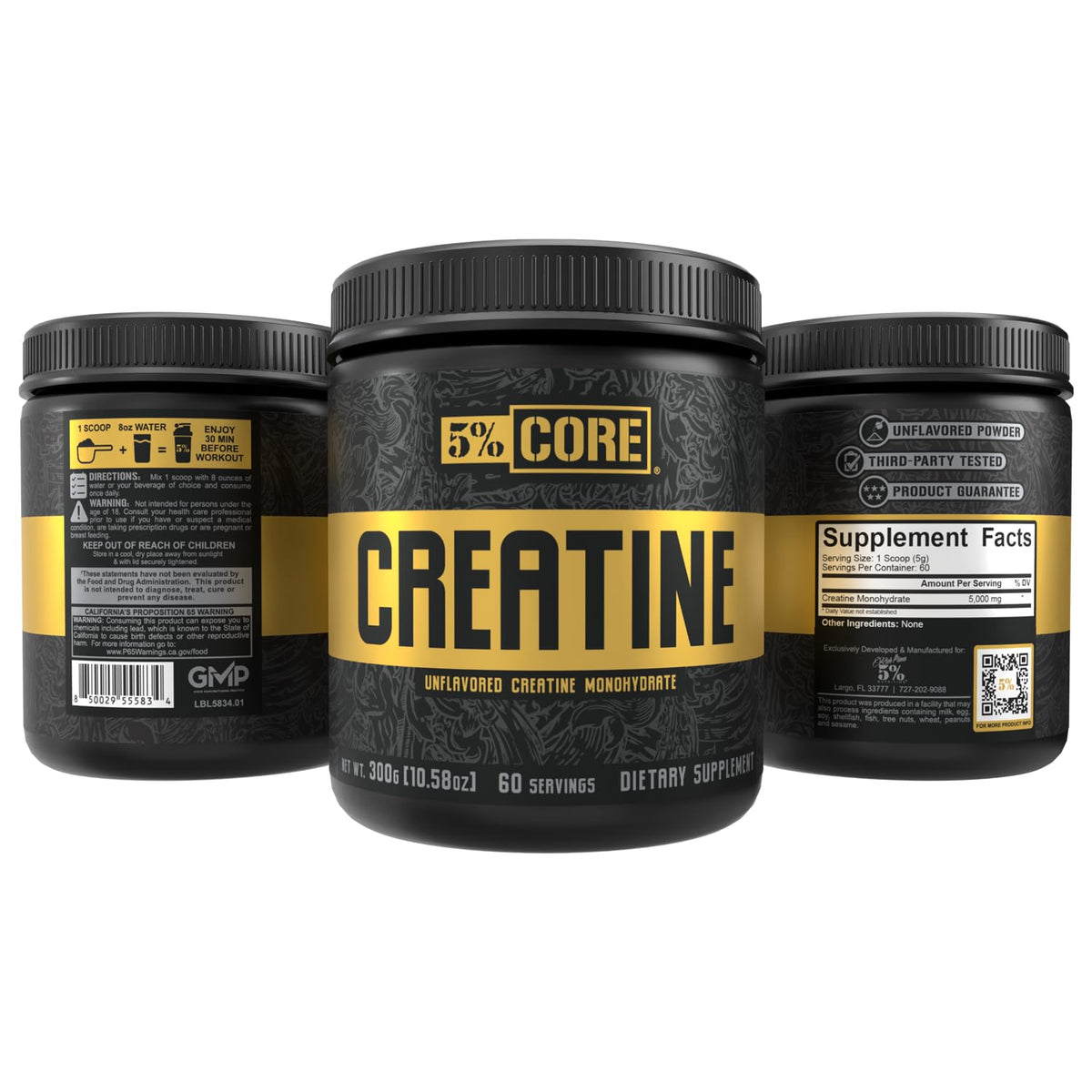 5% Nutrition Core Micronized Creatine Monohydrate Powder - 10.58 oz - image 3