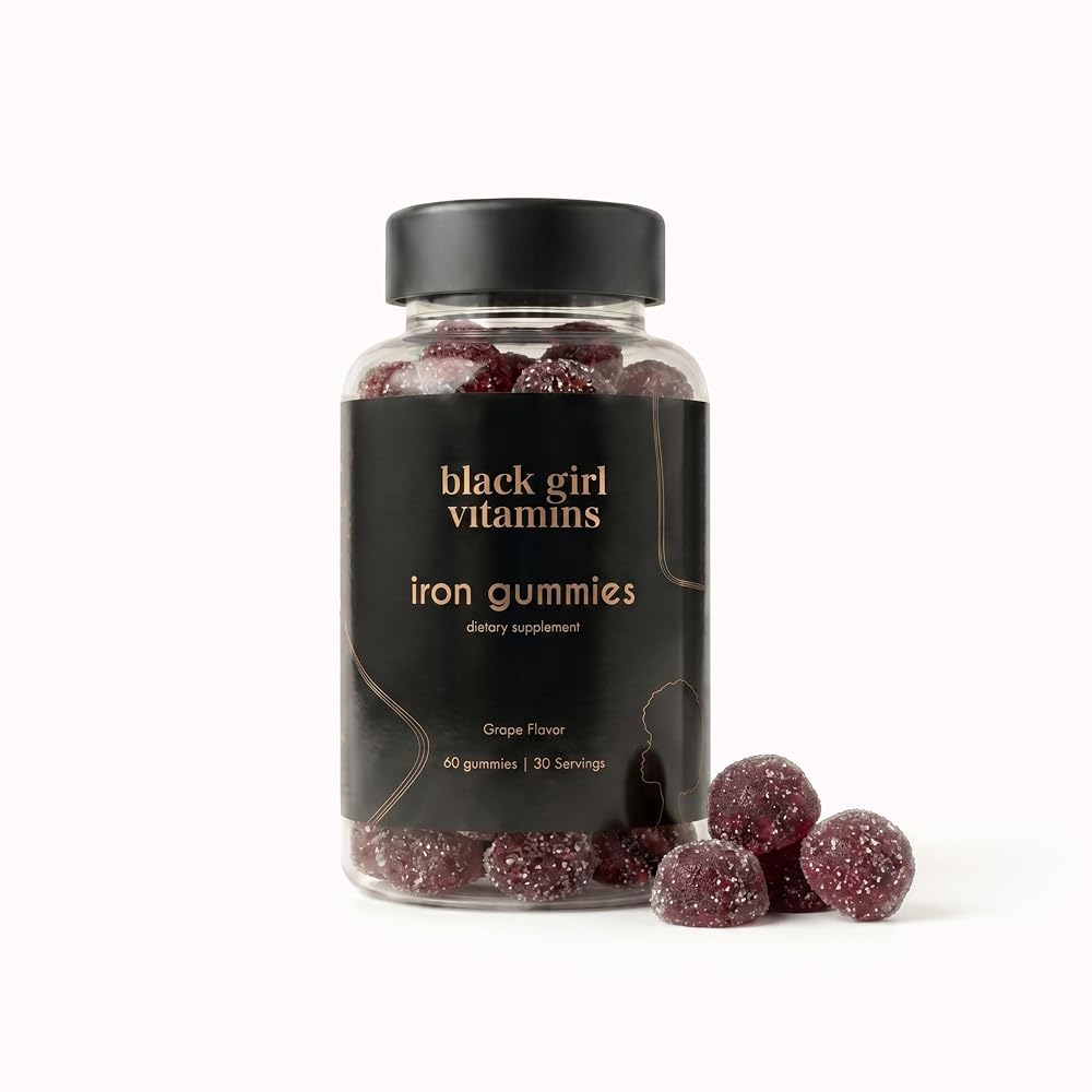 Black Girl Vitamins Iron Gummies 20 mg - 60 Count