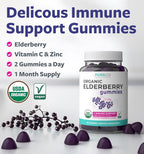 PURE CO Organic Elderberry for Adults - Vegan Sambucus Elderberry
