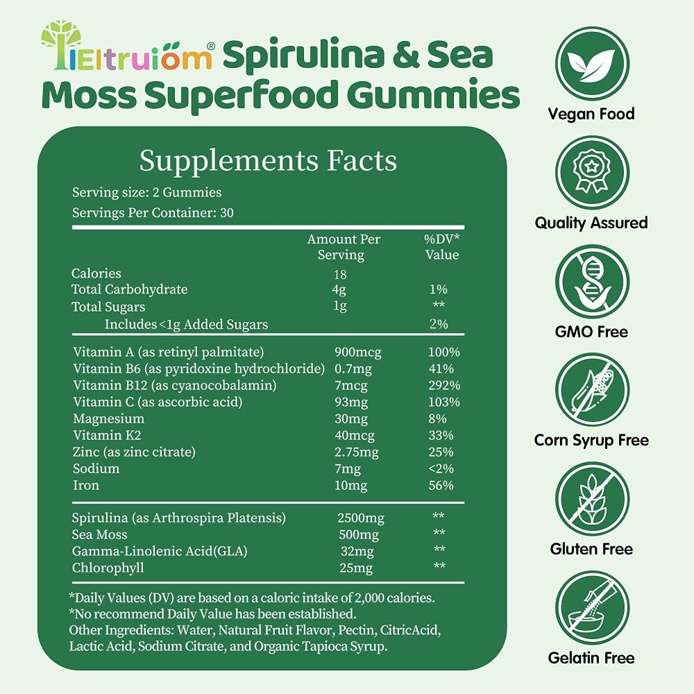 IIEltruiom Spirulina Gummies