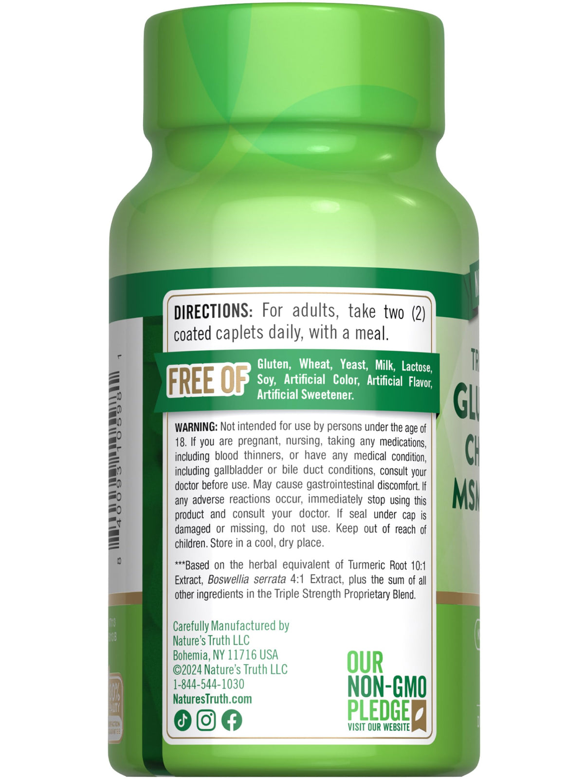 Nature's Truth Glucosamine Chondroitin MSM Complex - 60 Caplets - image 7