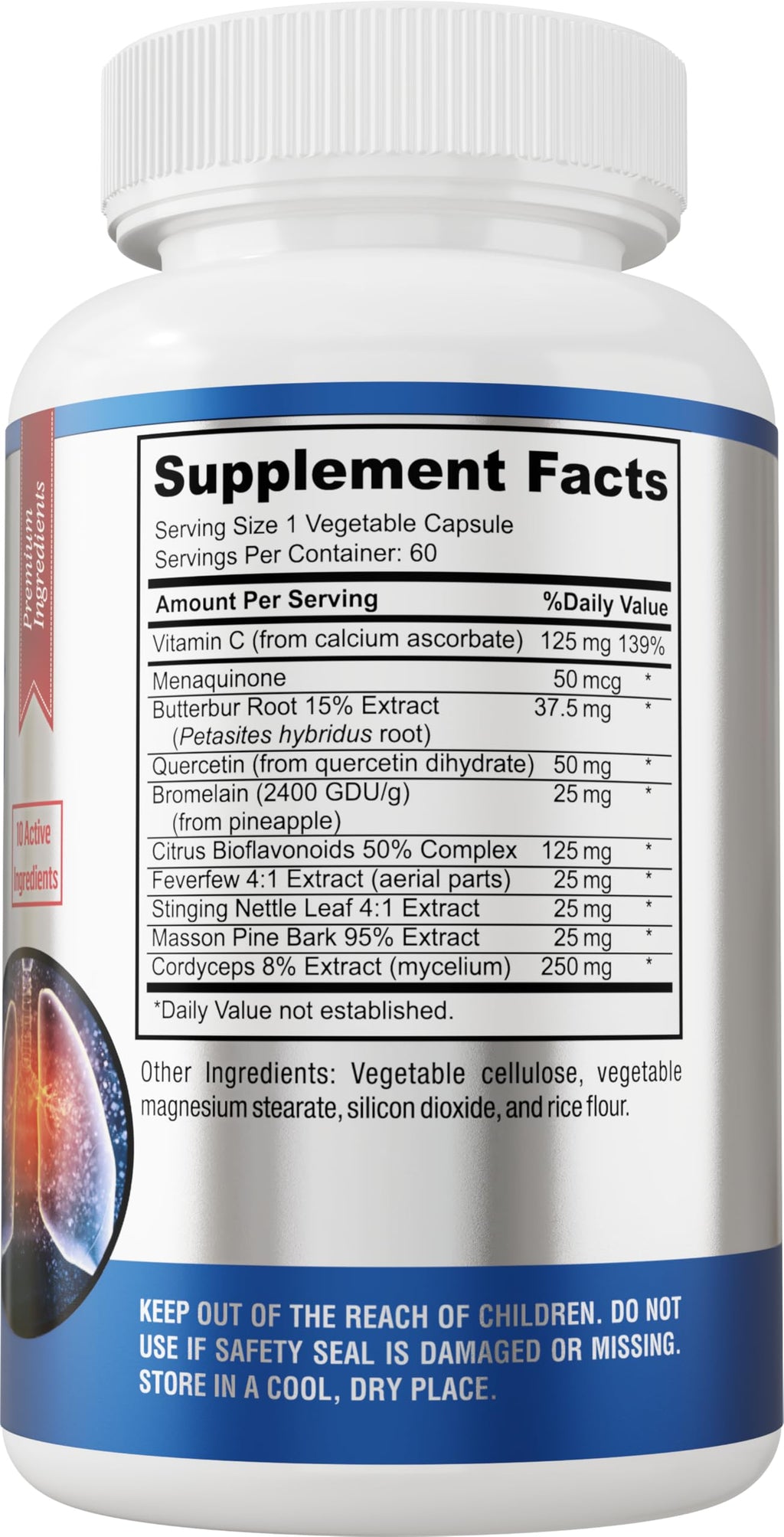 YUMMYVITE Lung Support Supplement for Clear Lungs - 60 Capsules - image 4