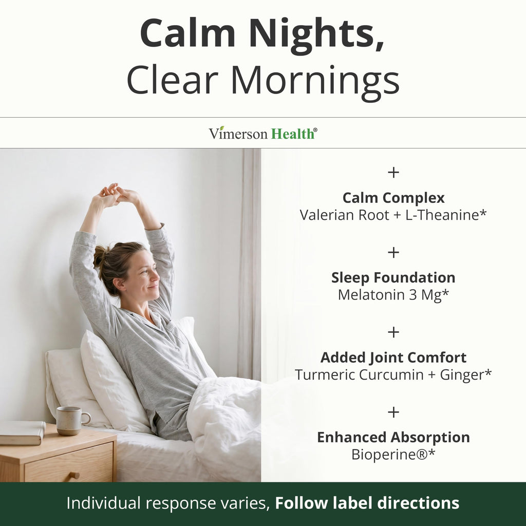 Vimerson Health Melatonin 3mg + Valerian Root Sleep Aid - 60 Capsules - image 4